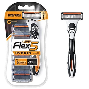 BRF5H-6, BIC Razor Flex 5 Hybrid 6PK, 070330742192