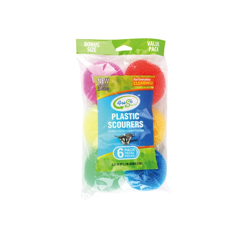 Fresh Start Scourers Plastic 6PK