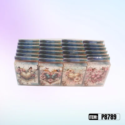 P8789, Portable Flip Mirror Butterfly Assorted 6  24/DP, 887257287893