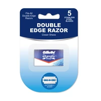 GW5-1PK, Gillette Wilkinson Double Edge Razor Blade 5CT, 191554777095