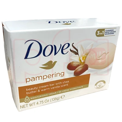 DS135SB, Dove Soap Bar 135g 4.75oz Pampering (Butter & Warm Vanilla), 7506306230507