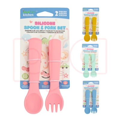 38257, Ideal Kitchen Silicone Fork &Spoon Set, 191554382572