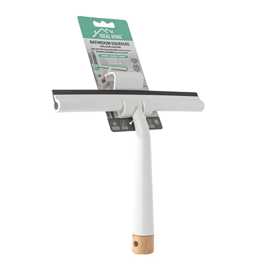 38223, Ideal Home Bathroom Squeegee w/clip Holder, 191554382237