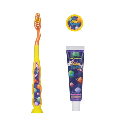 68033, Oral Fusion Kids Outer Space Oral Care 3PK Set With Toothpaste, 191554680333