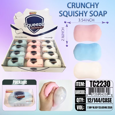 TC2230, Crunchy Squishy  Soap  3.54" x 2.16", 887258042309