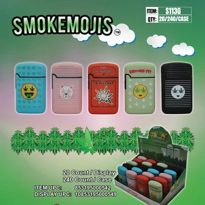 S113G, SMOKEMOJIS GREEN SQUARE TORCH, 1085395000549