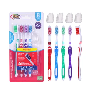 68004, Oral Fusion Medium Bristle Toothbrush & Cap 8PK Set, 191554680043