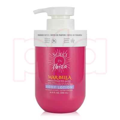 60717, Solo En Ibiza  Body Lotion 16.9oz/500ml Mar Bella, 191554607170