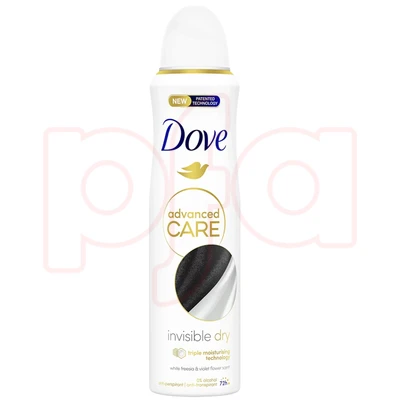 DBS250ID-24, Dove Body Spray 250ml Invisible Dry, 8901030599064