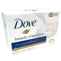 DS135W, Dove Soap Bar 135g 4.75oz Original (White), 067238891190