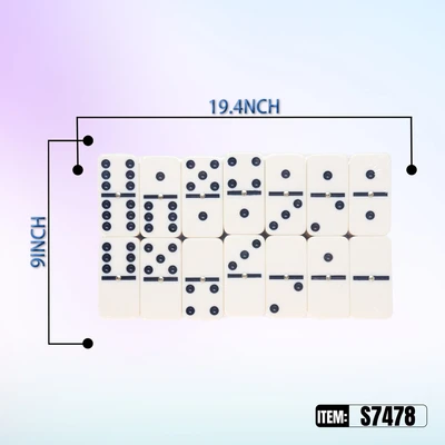S7478, Dominoes 28 6 Color Dot, 887257374784