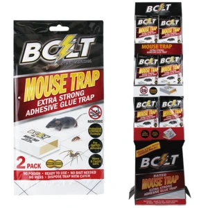 62000, Bolt Pest Mouse Trap 2PK Floor Display, 191554620001