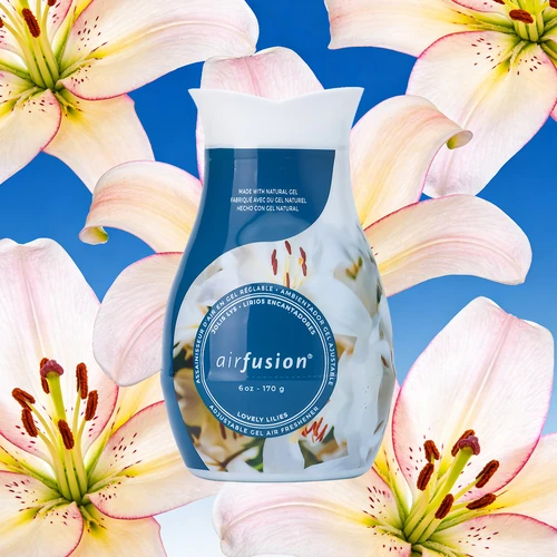 Lovely Lilies Adjustable Gel Air Freshener