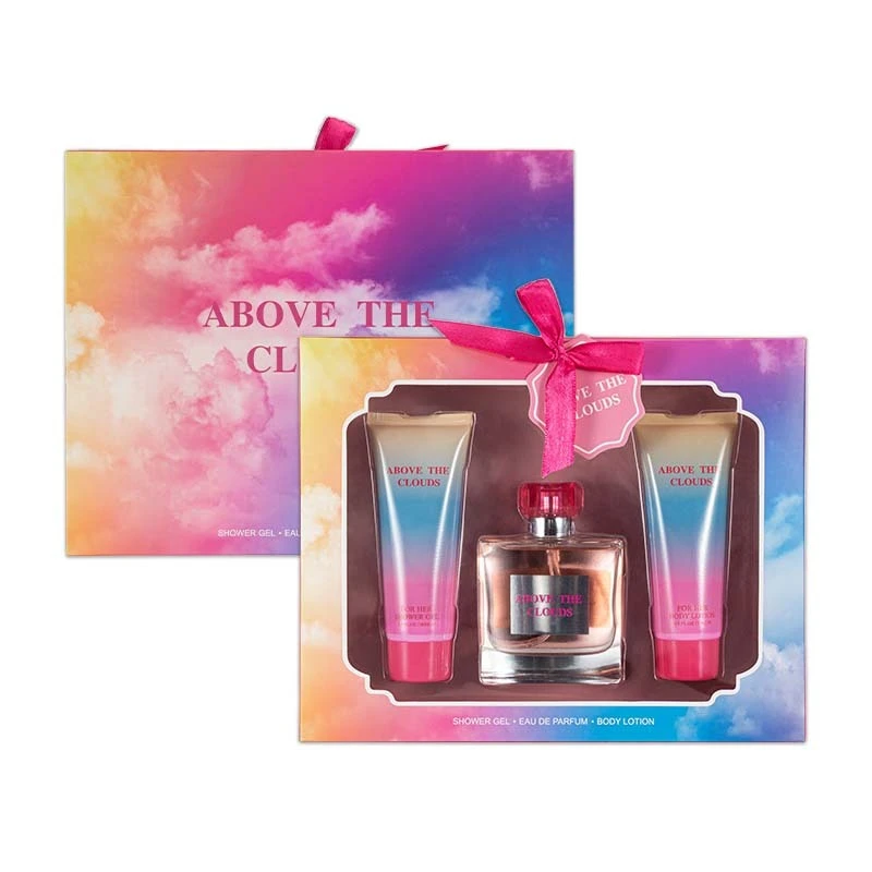 Women's 3pcs Gift Set ABOVE THE CLOUDS 1.7fl.oz EDP 2.8fl.oz Shower Gel 2.8fl.oz Body Lotion