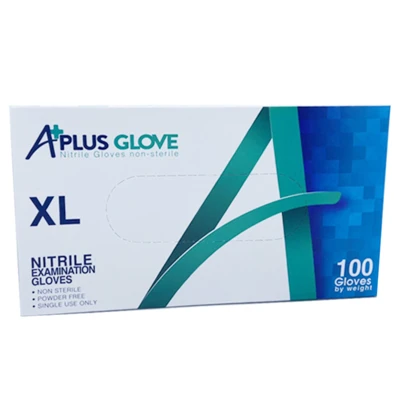 ANG_L, A Plus Powder Free Nitrile Examination Gloves Size L Blue, 752349384852