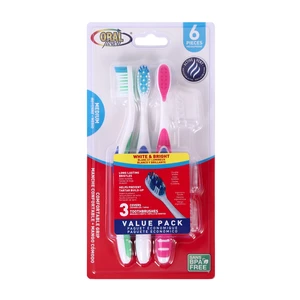 68011, Oral Fusion Toothbrush 6PK White & Bright Med, 191554680111