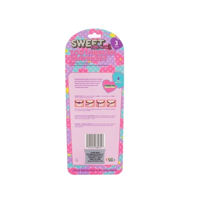 68035, Oral Fusion Kids Sweet Little Miss 3PK Set With Toothpaste, 191554680357