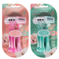 67212, Modess Razor Four Blade 3PK, 191554672123