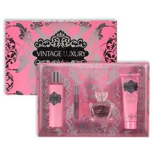 88486, Women's 4pcs XL Set VINTAGAE LUXURY 4.1fl.ozBody Lotion 6.1fl.ozBody Mist 3.4+0.34 fl.oz EDP, 191554884861