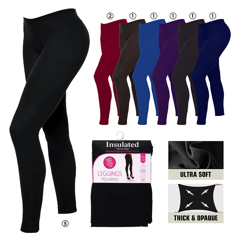 Insulated Winter Fleece Legging Assorted Colors