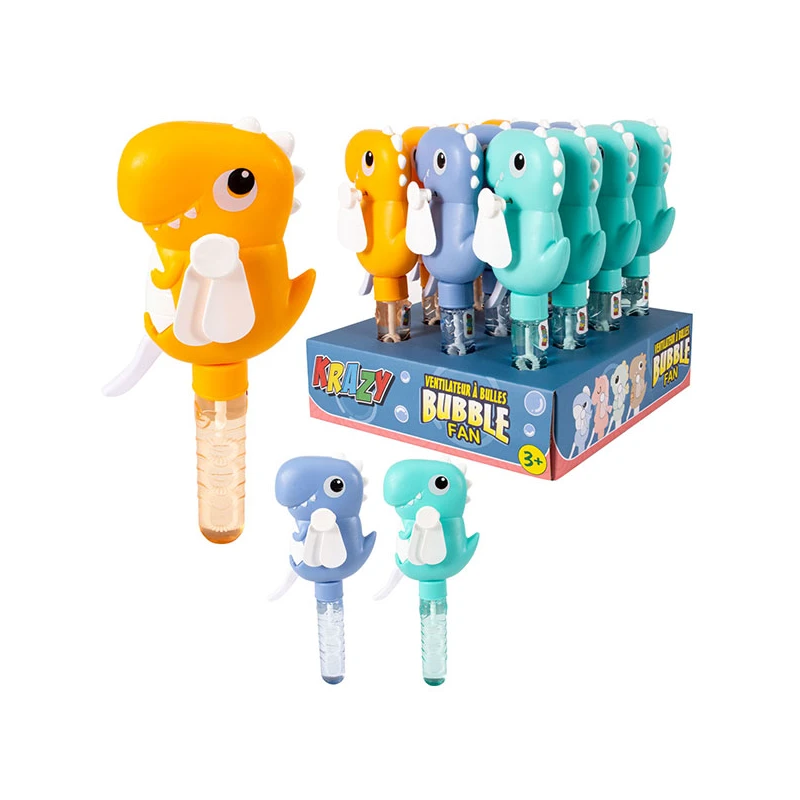 Bubble stick W/Mini Fan Dinosaur
