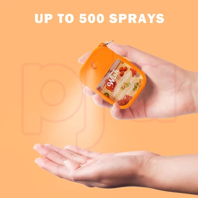 60395, Wish 4pcs Mix Bundle Hand Sanitizer Spray 1.2 oz w/ Silicone Case,Salted Caramel/Coconut Cream/Dragonfruit/Golden Citrus, 191554603950