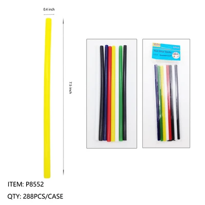 P8552, 8PC GLUE STICK COLOR, 887257285523