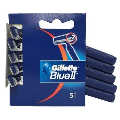 GB2-5B, Gillette Blue ll 5pk Blister card, 3014260201753