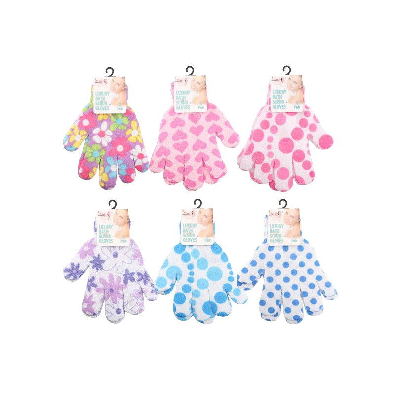 Ideal Bath Luxury Scrub Glove Printed