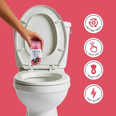 99130, ALYA Bathroom Automatic Spray Refill 5.5oz – Mixed Berries, 8696601064361