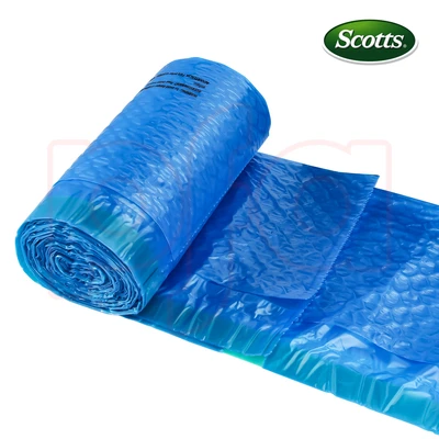 ST-30213, Drawstring Trash Bag Flex 33 Gal 24CT Clear Blue - Scotts, 191554302136