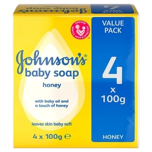 JJS1004, JJ Baby Soap 100g 4PK Honey, 5000207004387