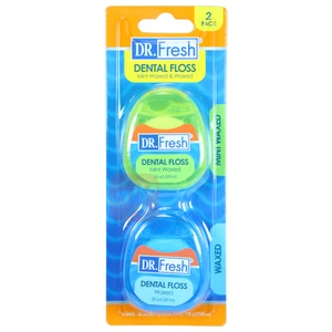 DF510418, Dr. Fresh Dental Floss 55yds 2PK, 672935104186