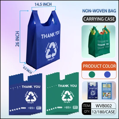 WVB002, Heavy Duty Non-Woven Bags 26“