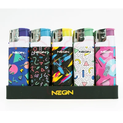 ZY-218S1-FLBK, Neon Electronic Lighter Flashback Wrap Series, 850048487789