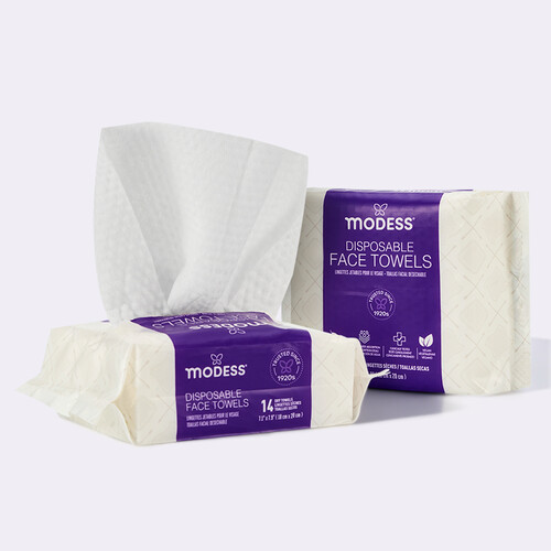 Disposable Face Towels Travel Pack (14 Count × 2 Packs)