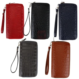 91132, CC Wallet Dual Zipper Croc Shiny, 191554911321
