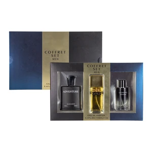88567, Men's 3pcs COFFRET SET 3.4fl.oz/100ml×3 EDP ADVENTURE+24K GOLD +SALVANG, 191554885677