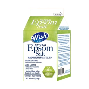 64005, Wish Epsom Salt 16oz Box Original, 191554640054