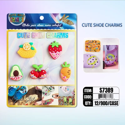 S7389, Cute Shoe Charms New 5/pcs/Pk, 887257873898