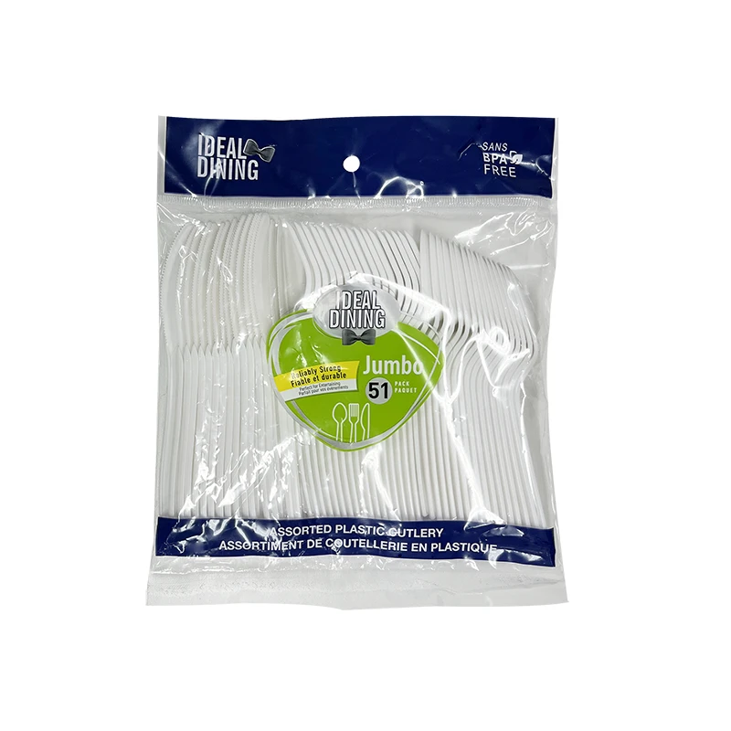 Ideal Dining Plastic Cutlery 51CT Assorted