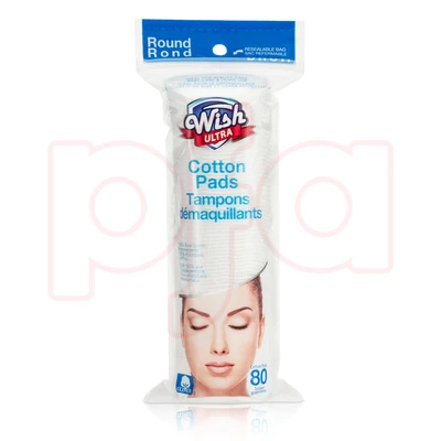 24013, Wish Cotton Pad Round 80CT, 191554240131