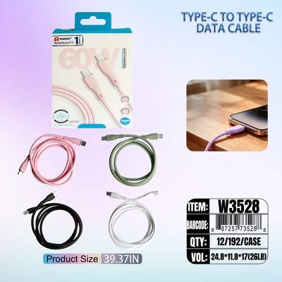 W3528, FAST CHARGING DATA CABLE C-C, 6918033875837