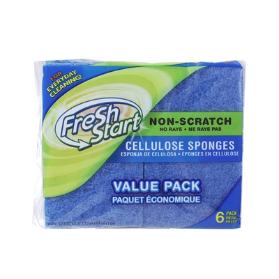 32226, Fresh Start Non-Scratch Cellulose Sponges 6PK, 191554322264