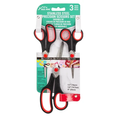 33006, Ideal Home Scissors 3PK, 191554330061