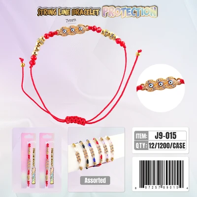 J9-015, String Line Protection Bracelet, 887257890154