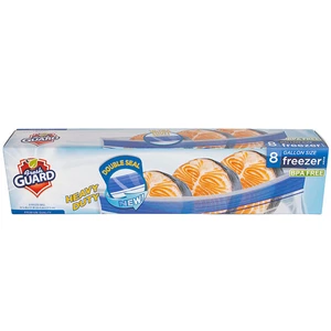 31035, Fresh Guard Double Zipper Freezer Gallon 8CT, 191554310353