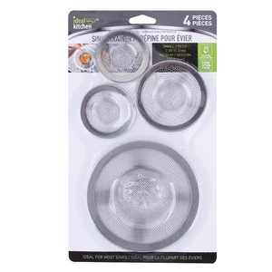 42100, Ideal Kitchen Sink Strainer Stainless Steel 4PK, 191554421004