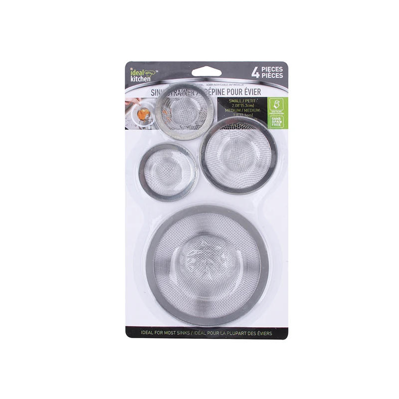 Ideal Kitchen Sink Strainer Stainless Steel 4PK
