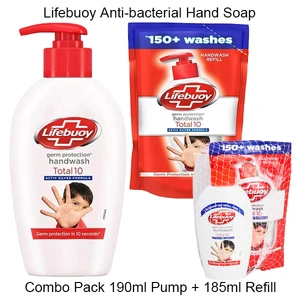 LB375HS, Lifebuoy AB Hand Soap 190ml Pump + 185ml Refill Combo, 8901030767319